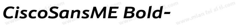 CiscoSansME Bold字体转换